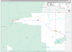 Rio Grande County Wall Map Premium Style 2026